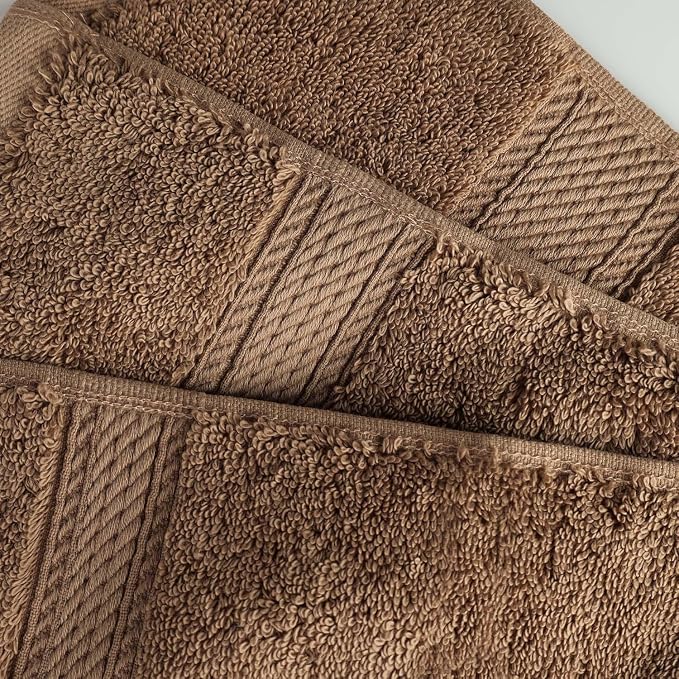 SUPERIOR Egyptian Cotton Pile Heavyweight Bath Sheet, 2 Piece Set, Latte | Highly Absorbent, Ultra Soft Luxury 800 GSM Towel Set for Bathroom, Shower, Hotel Essentials Oversize Plush Madeline Towels