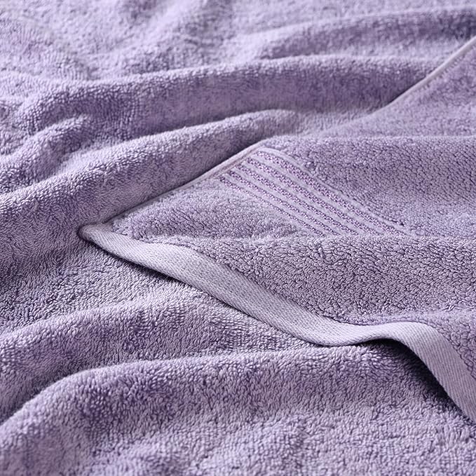 Superior Egyptian Cotton 9-Piece Towel Set, Assorted Towels for Home Bathroom, Guest Bath Decor Essentials, Includes 3 Bath, 3 Hand, 3 Face Towels/Washcloths, Quick Dry, Absorbent - Royal Purple