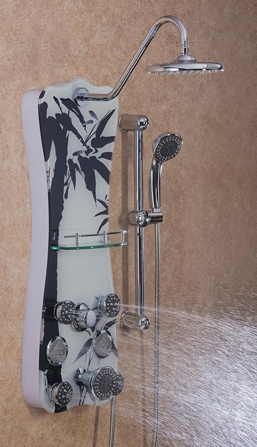 1101 Colonial Shower Spa, Black Bamboo
