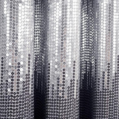 Lush Decor Night Sky 100% Blackout Lined Window Curtain Panel, Single, 42" W x 84" L, Purple & Gray - Sparkle Sequins & Color Block - Modern Glam Decor - Blackout Curtains For Bedroom & Living Room