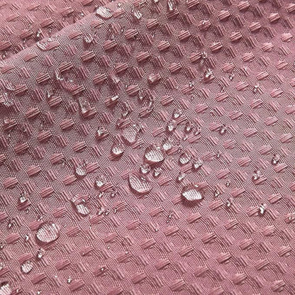 River Dream Waffle No Hook Shower Curtain with Liner,Pale Mauve,71x74 | Dotted Waffle,Snap-in Liner,Heavy Duty,Quick Dry,Mesh Top Window,With Bottom Magnets,Hotel-Grade,Washable,Standard Size