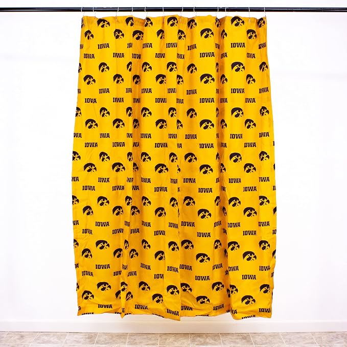 Everything Comfy Iowa Hawkeyes Bright and Colorful Shower Curtain Cover