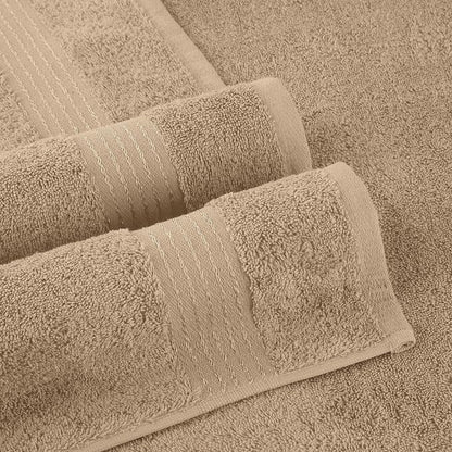 Elegant Comfort Premium Turkish Cotton 1 Piece Jumbo Bath Towel - 35 x 70 inch, Luxurious Hotel Spa Quality 100% Turkish Cotton Large Bath Towel - Highly Absorbent - Soft Bathroom Towel, Taupe