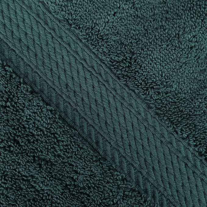Superior Egyptian Cotton Ultra Plush & Absorbent, 3 Piece Set, Teal | Quick Dry, Soft Luxury Towel Set, Bath Essentials, Guest Bath, Spa, 1 Bath, 1 Hand, 1 Face Towels, Madeline Towels