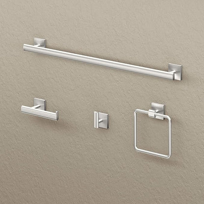 Gatco 4075 Elevate Single Robe Hook, Wall Mounted Hook for Bathroom Towels & Robes, Satin Nickel