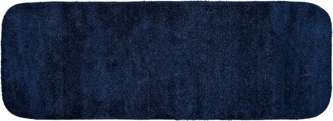 Garland Rug Traditional Bath Rug, 22-Inch by 60-Inch, Navy