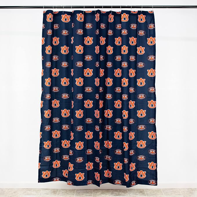 Everything Comfy Auburn Tigers Bright and Colorful Shower Curtain Cover 70" x 72"