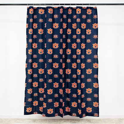 Everything Comfy Auburn Tigers Bright and Colorful Shower Curtain Cover 70" x 72"