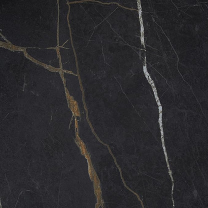 Daltile Perpetuo 24" x 24" Marble Look Porcelain Floor Tile in Matte Infinite Black for Kitchen, Bathroom, Living Room Floors | (4 PC Per Carton) (15.2 SQFT Per Carton)