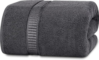 Utopia Towels - Luxurious Jumbo Bath Sheet 1 Piece - 600 GSM (35X70 Inches) 100% Ring Spun Cotton - Highly Absorbent and Quick Dry Extra Large Bath Towel - Super Soft Hotel Quality Towel (Grey)