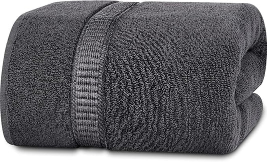 Utopia Towels - Luxurious Jumbo Bath Sheet 1 Piece - 600 GSM (35X70 Inches) 100% Ring Spun Cotton - Highly Absorbent and Quick Dry Extra Large Bath Towel - Super Soft Hotel Quality Towel (Grey)