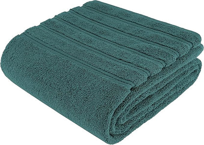 American Soft Linen 35x70 Jumbo Large Bath Towel, 600 GSM 100% Cotton Turkish Bath Sheet, Oversized Luxury Bath Towel for Bathroom Beach and Pool, Teal