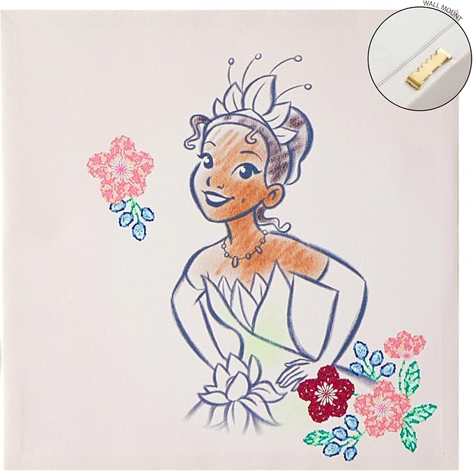 Disney Princess 4 Pack Square Canvas Wall Art Set, 11''x11'' each