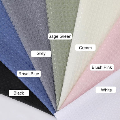 Stall Fabric Shower Curtain Set - 36x72, Waffle Weave 230GSM Heavy Duty Small Fabric Shower Curtains for Narrow Size, Machine Washable Bath Curtain with 12 Plastic Hooks, 36x72 Inch, Cream