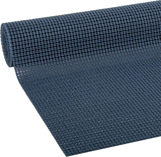 EasyLiner Select Grip Shelf Liner - Easy to Install & Cut to Fit - Non Slip, Non Adhesive, Drawer Shelf & Cabinet Liner for Kitchen, Bathroom, Pantry Cupboards - 20in. x 6ft. - Navy Blue - 6 Rolls