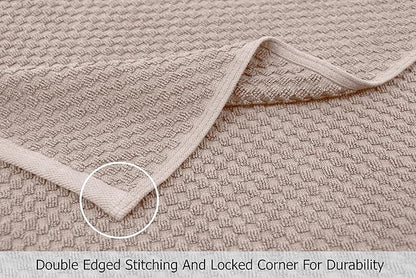 COTTON CRAFT Hooded Bath Towel – Oversized 35 x 70 Waffle Weave Towel with Hood for Adults - 100% Ringspun Cotton Pool Bath Sheet Wrap with Hood - Soft Super Absorbent Quick Dry – 450 GSM – Linen