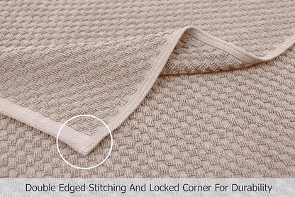 COTTON CRAFT Hooded Bath Towel for Adults – 2 Pack 100% Cotton Bath Sheet | Waffle Weave Oversized 35x70 inch Ringspun Terry Bath Wrap with a hood - Soft Super Absorbent Quick Dry – 450 GSM – Linen