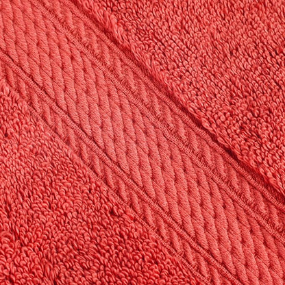 SUPERIOR Egyptian Cotton Ultra Plush & Absorbent, 3 Piece Set, Coral | Quick Dry, Soft Luxury Towel Set, Bath Essentials, Guest Bath, Spa, 1 Bath, 1 Hand, 1 Face Towels, Madeline Towels