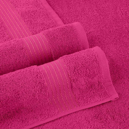 Elegant Comfort Premium Turkish Cotton 6 Pack Washcloths Set - 13 x 13 inch, Luxurious Hotel Spa Quality 100% Turkish Cotton 6PC Washcloth Set - Highly Absorbent - Soft Bathroom Towels, Hot Pink