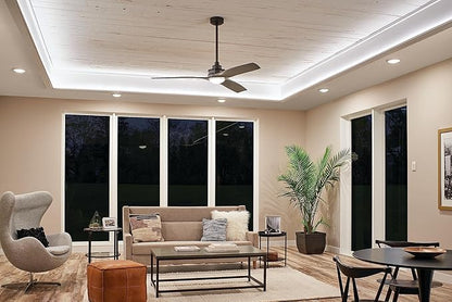 Kichler Gen I LED Downlight, 7.5" Ceiling Flush Mount Interior Dimmable Light, 2700K, (7.5" x 1.5"), White, 43846WHLED27 (Pack of 3)