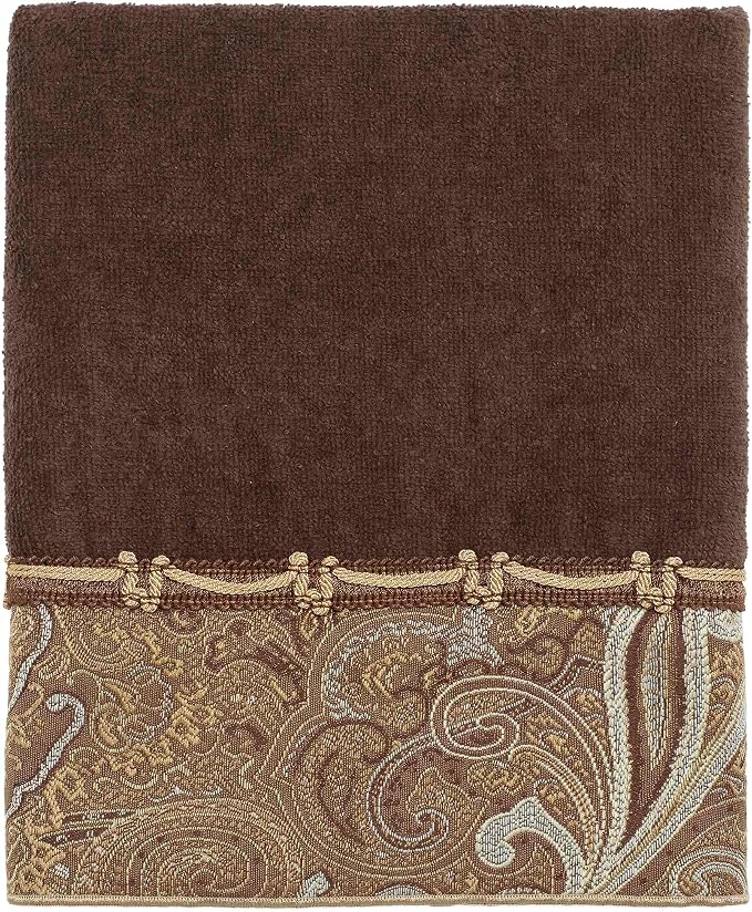Avanti Linens - 3pc Towel Set, Soft & Absorbent Cotton Towels (Bradford Collection, Java)