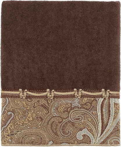 Avanti Linens - 3pc Towel Set, Soft & Absorbent Cotton Towels (Bradford Collection, Java)
