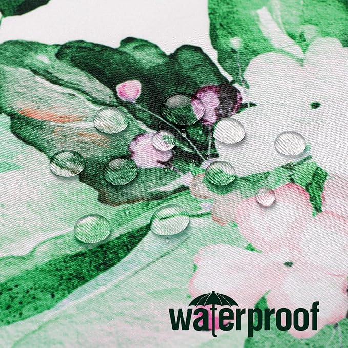 Emerald Green Eucalyptus Shower Curtain, Floral Print, 72x84 | Watercolor Plant Leaves Floral Print, Waterproof Fabric Bathroom Decor, Machine Washable, Rustproof Grommets