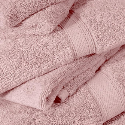 SUPERIOR Egyptian Cotton Ultra Plush & Absorbent, 6 Piece Set, Tea Rose | Quick Dry, Soft Luxury Towel Set, Bath Essentials, Guest Bath, Spa, 2 Bath, 2 Hand, 2 Face Towels, Madeline Towels
