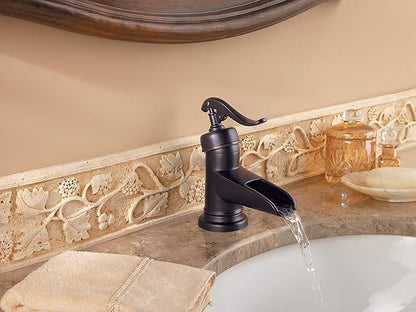 Pfister LF-M42-YPYY Ashfield Single Control 4" Centerset Bathroom Faucet in Tuscan Bronze, 1.2gpm