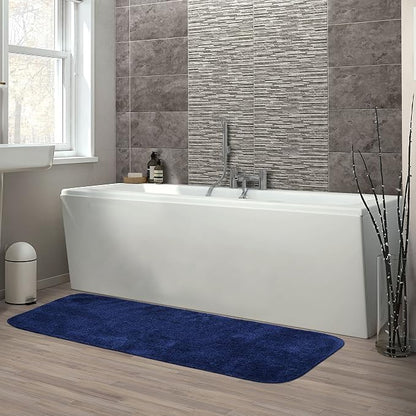 Garland Rug Traditional Bath Rug, 22-Inch by 60-Inch, Navy