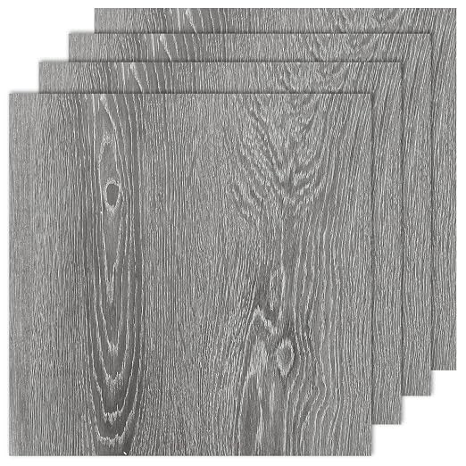 40 Sheet Vinyl Flooring 12 x 12 Peel and Stick Floor Tile Waterproof Clearance Vinyl Floor Tiles Wood Grey Self Adhesive Floor Tiles Sticky Laminate Flooring for Bathroom Kitchen Basement RV