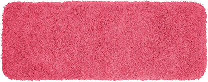 Garland Rug Jazz Nylon Washable 22 in. x 60 in. Pink Bath Rug Soft, Absorbent, and Stylish for Your Bathroom