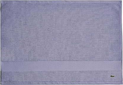 Lacoste Heritage 100% Supima Cotton Tub Mat, Light Denim, 21" x 31" – Highly Absorbent & Quick Drying, Premium Super Soft Bath Towel, Bathroom Essential, Gift for All Occasions, Machine Washable