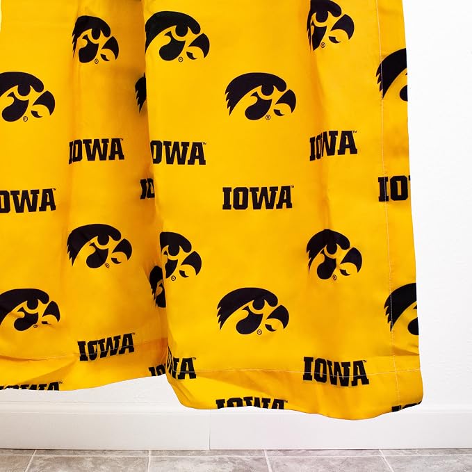 Everything Comfy Iowa Hawkeyes Bright and Colorful Shower Curtain Cover