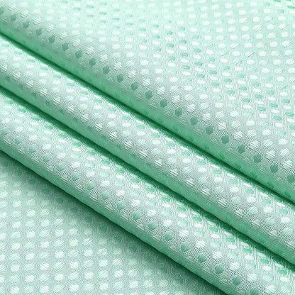 WEST LAKE Waffle Fabric Shower Curtain Aqua Ombre Decorative Spa Bathroom Shower Curtain with Grommet No Hook Water Resistant Machine Washable,Gradient White to Aqua Blue 70" Wx72 L