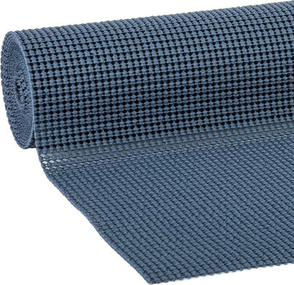 EasyLiner Select Grip Shelf Liner - Easy to Install & Cut to Fit - Non Slip, Non Adhesive, Drawer Shelf & Cabinet Liner for Kitchen, Bathroom, Pantry Cupboards - 12in. x 10ft. - Navy Blue - 6 Rolls