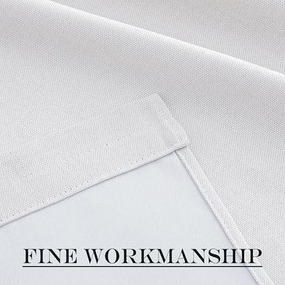 NICETOWN Faux Linen Door Curtains 72 inche Long, French Door Shades for Glass Thermal Insulated Window Covering for Kitchen Bathroom, 30 inches Wide, Greyish White, 1 Panel