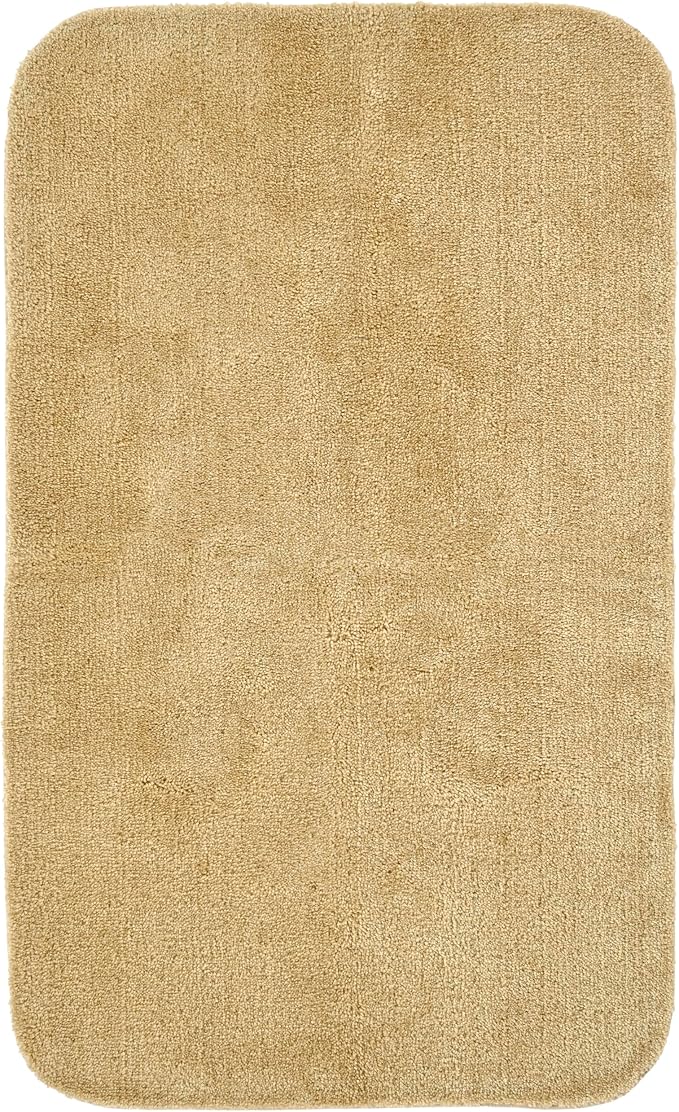 Garland Rug Traditional Nylon Washable Linen 30" X 50" Bath Rug - Soft, Absorbent, And Stylish for Your Bathroom