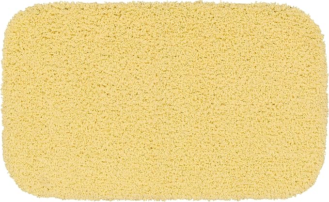 Garland Rug Jazz Nylon Washable 24 in. x 40 in. Rubber Ducky Yellow Bath Rug Soft, Absorbent, and Stylish for Your Bathroom