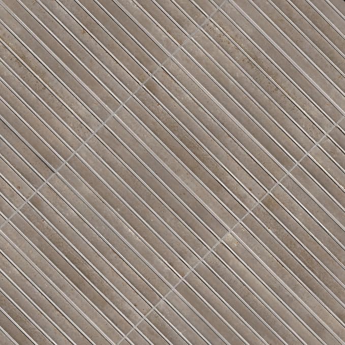 MSI Marino Silken Fog Glossy Porcelain Fluted Wall Tile for Bathroom, Kitchen Backsplash, Accent Wall Tile, and Shower Wall Tile, Sample Tile
