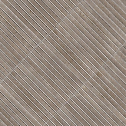 MSI Marino Silken Fog Glossy Porcelain Fluted Wall Tile for Bathroom, Kitchen Backsplash, Accent Wall Tile, and Shower Wall Tile, Sample Tile