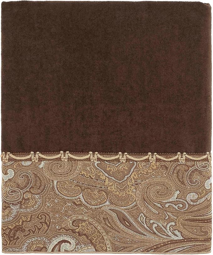 Avanti Linens - 3pc Towel Set, Soft & Absorbent Cotton Towels (Bradford Collection, Java)