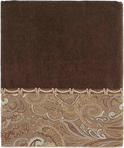 Avanti Linens - 3pc Towel Set, Soft & Absorbent Cotton Towels (Bradford Collection, Java)