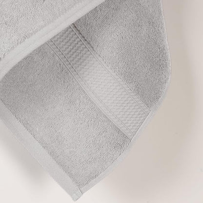 Superior Solid Egyptian Cotton Bath Towel Set, 30" x 55", Silver, 2-Pieces | Quick Dry, Soft Luxury Towel Set, Bath Essentials for Bathroom, Guest Bath, Spa, 2 Piece Bath, Madeline Towels