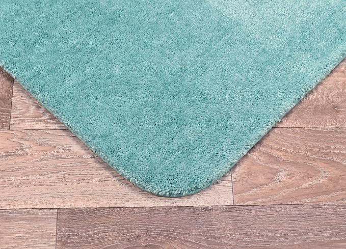 Garland Rug Traditional Nylon Washable Sea Foam 5 Piece Set - Lid, Contour, 3 Bath Rugs - Soft, Absorbent, and Stylish for Your Bathroom