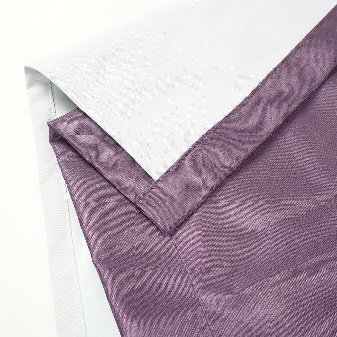 Lush Decor Night Sky 100% Blackout Lined Window Curtain Panel, Single, 42" W x 84" L, Purple & Gray - Sparkle Sequins & Color Block - Modern Glam Decor - Blackout Curtains For Bedroom & Living Room