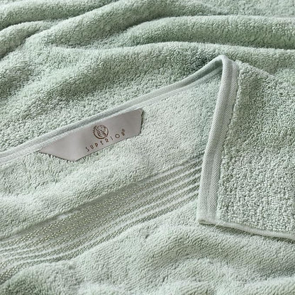 Superior Egyptian Cotton Bath Towel Set, Home Bathroom Towels, Master, Guest Bath, Decor Essentials, Quick Dry, Absorbent, Large Body Towels, Spa, Hotel, Resort, Adult, Kids, Set of 2, Sage