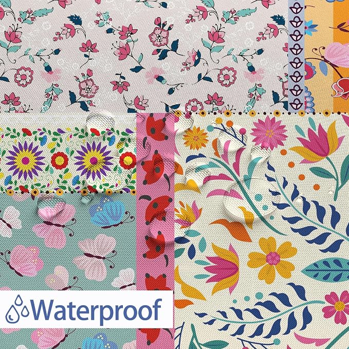 Boho Patchwork Shower Curtain, Vintage Bohemian Paisley Stitching Floral Shower Curtain Art with Hooks, Retro Farmhouse Cottage Rustic Colorful Wildflowers Flowers Design Shower Curtain Set, 72"X72"