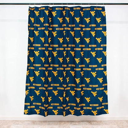 Everything Comfy West Virginia Mountaineers Bright and Colorful Shower Curtain Cover 70" x 72"