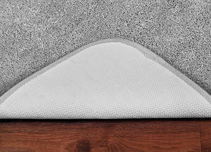Garland Rug Traditional Nylon Washable Platinum Gray 24" X 40" Bath Rug - Soft, Absorbent, And Stylish for Your Bathroom